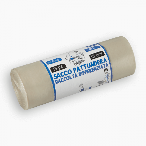 Sacchi-Pattumiera-per-raccolta-differenziata-55x65-Trasparente-50-litri-Elepacking