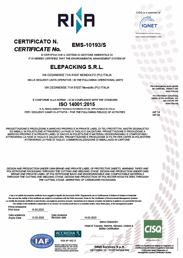 Elepacking-certificato-14001